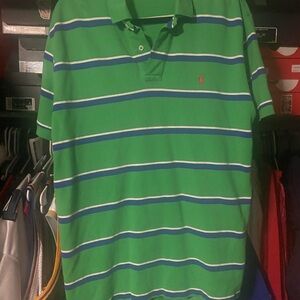 Polo by Ralph Lauren Green Striped Men's Shirt